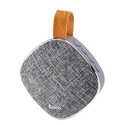 BLUETOOTH SPEAKER, HOCO BS9 CLOTH CAR BLUETOOTH SPEAKER MUSIC PLAYER SUPPORT TF CARD (GREY)