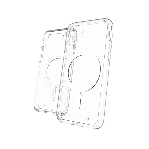 GEAR4 ZAGG CRYSTAL PALACE SNAP CASE FOR IPHONE SE 2022 - MAGSAFE COMPATIBLE - ADVANCED IMPACT PROTECTION - INTEGRATED D3O TECHNOLOGY - TRANSPARENT FINISH, CLEAR, 702009621