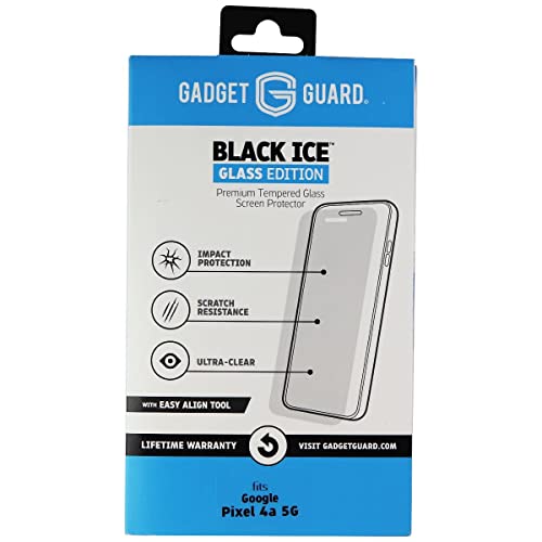 GADGET GAURD BLACK ICE GLASS WITH ALIGN TOOL FOR GOOGLE PIXEL 4A 5G - CLEAR