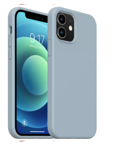 BASE LIQUID SILICONE GEL/RUBBER CASE IPHONE 12 MINI (5.4) - BLUE