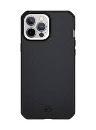 ITSKINS HYBRID BALLISTIC COVER TIL IPHONE 13 PRO MAX / 12 PRO MAX®. SORT - MOBILCOVER