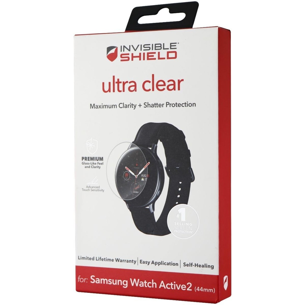 ZAGG InvisibleShield Ultra Clear Screen Protector for Samsung Galaxy Watch Active2 44mm (44mm Only)