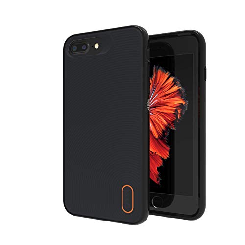 GEAR4 ZAGG BATTERSEA HARDBACK CASE WITH ADVANCED IMPACT PROTECTION [ PROTECTED BY D3O ] WITH REINFORCED BACK PROTECTION, SLIM DESIGN - MADE FOR APPLE IPHONE 8+ / 7+ / 6+ - BLACK