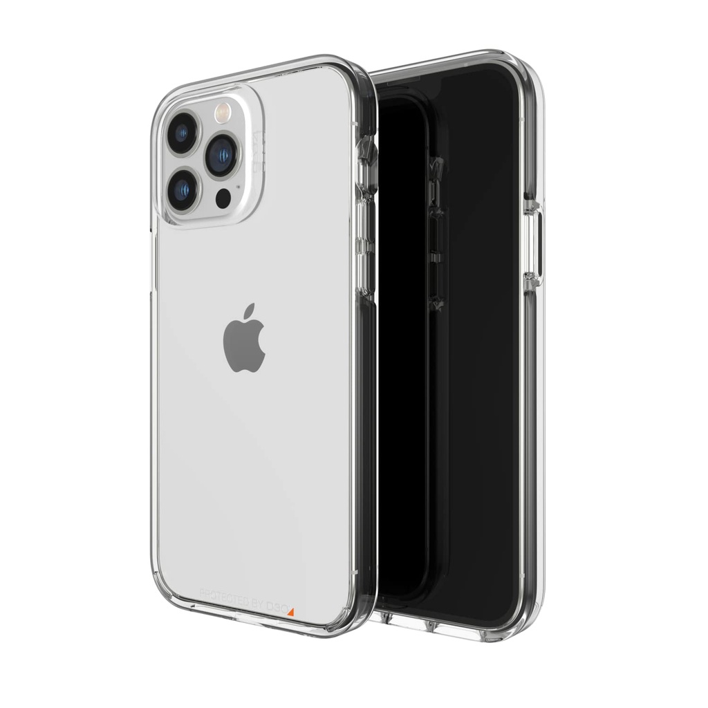 GEAR4 ZAGG SANTA CRUZ CASE - SLEEK, CLEAR CASE THAT HIGHLIGHTS THE D3O PROTECTION MATERIAL - FOR APPLE IPHONE IPHONE 13 PRO MAX,BLACK,702008204