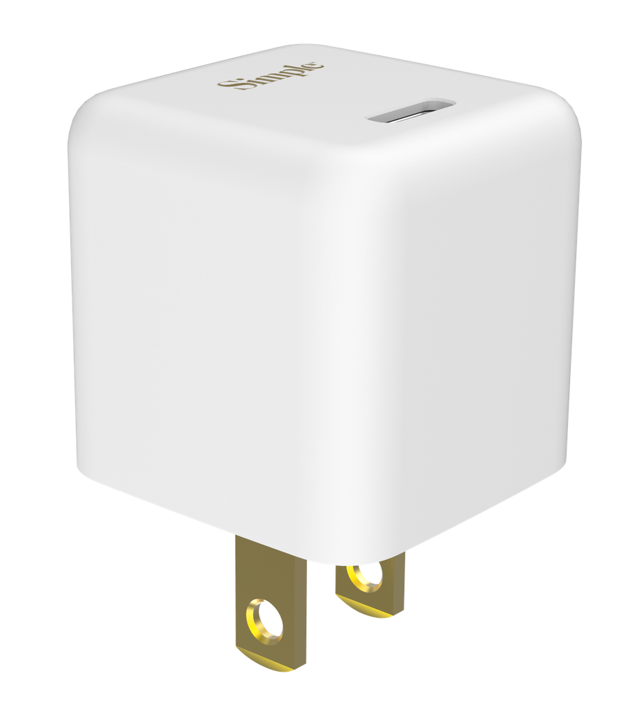 SIMPLE 30W SINGLE USB-C WALL CHARGER