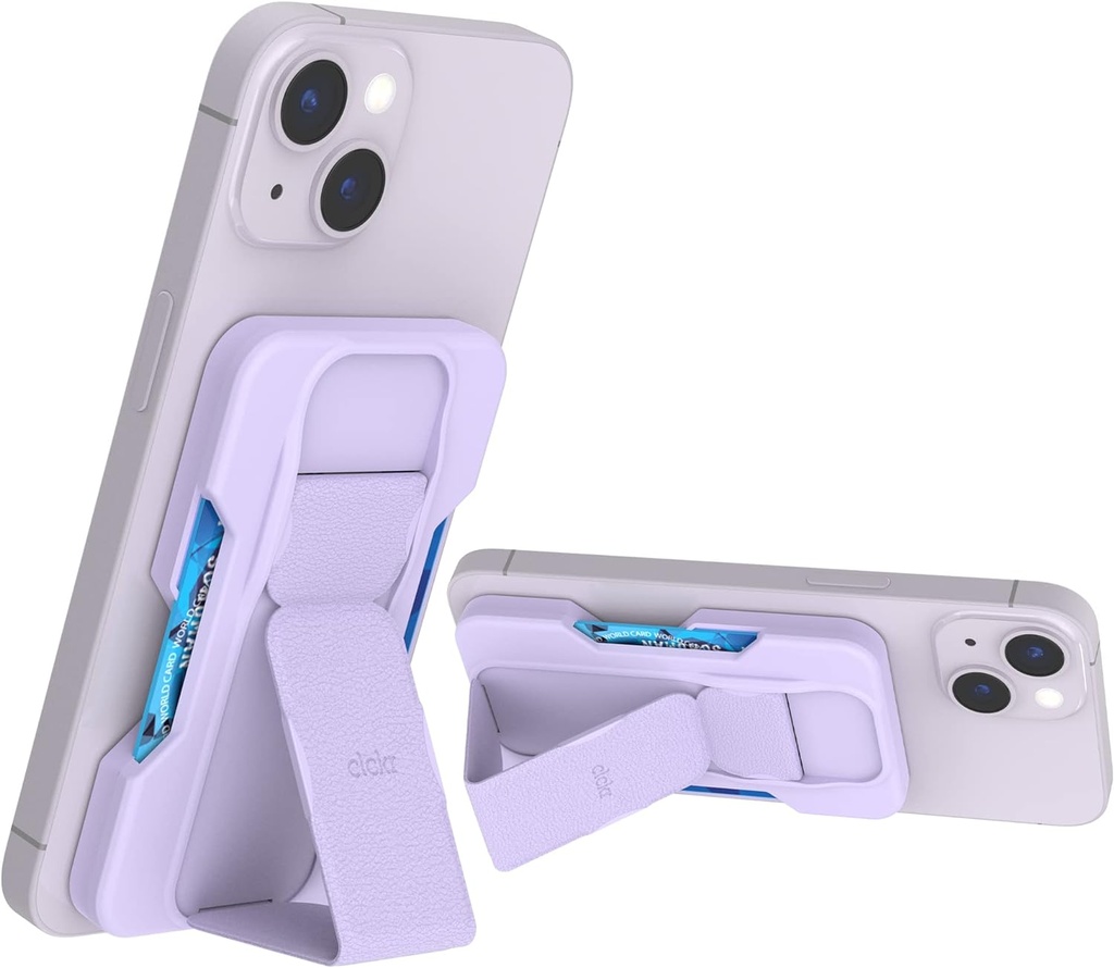 CLCKR - MAGSAFE WALLET STAND & GRIP - PURPLE