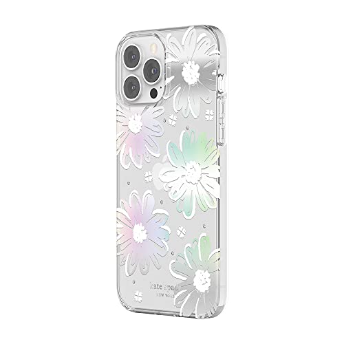 KATE SPADE NEW YORK PROTECTIVE HARDSHELL CASE FOR IPHONE 13 PRO MAX - DAISY IRIDESCENT FOIL