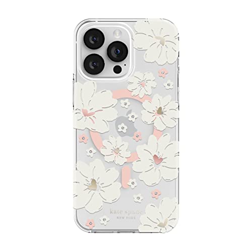 KATE SPADE NEW YORK PROTECTIVE HARDSHELL CASE COMPATIBLE WITH MAGSAFE FOR APPLE IPHONE 14 PRO MAX - CLASSIC PEONY [KSIPH-237-CFLCC]