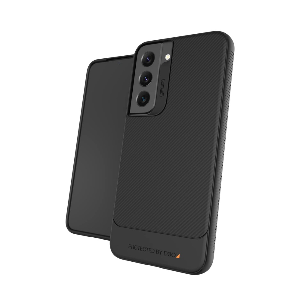 GEAR4 ZAGG COPENHAGEN - BLACK CASE - THAT HIGHLIGHTS THE D3O PROTECTION MATERIAL FOR SAMSUNG GALAXY S22+
