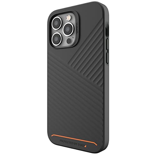 GEAR4 ZAGG DENALI SNAP TEXTURED IPHONE CASE, D30 DROP PROTECTION FOR UP TO (16FT/5M), REINFORCED BACKPLATE WITH EDGE-TO-EDGE PROTECTION, WIRELESS CHARGING MAGSAFE IPHONE 14 PRO CASE, BLACK